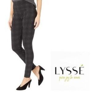 Lysse NWT Harol checkered Plaid leggings Dark Gym Workout Women's SZ S